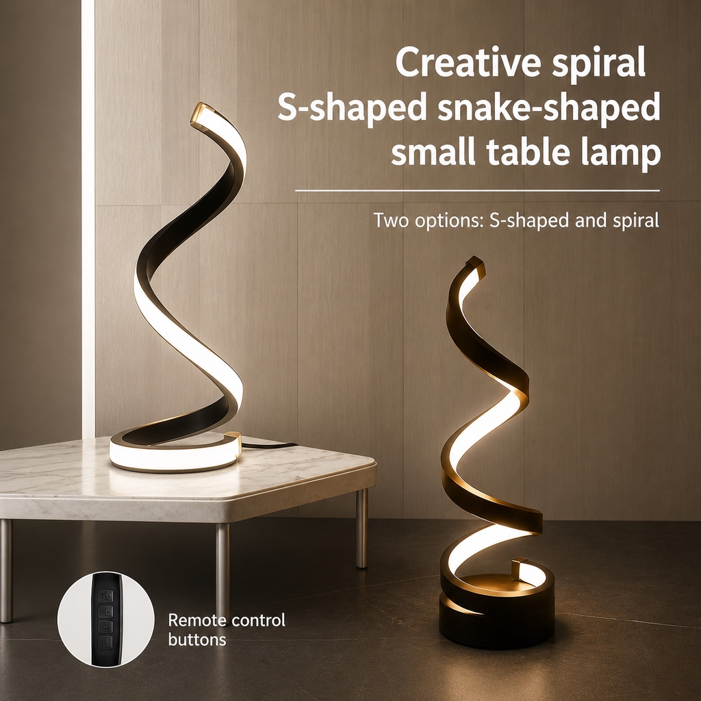 Artistic Spiral LED Mood Lamp LuniqHome