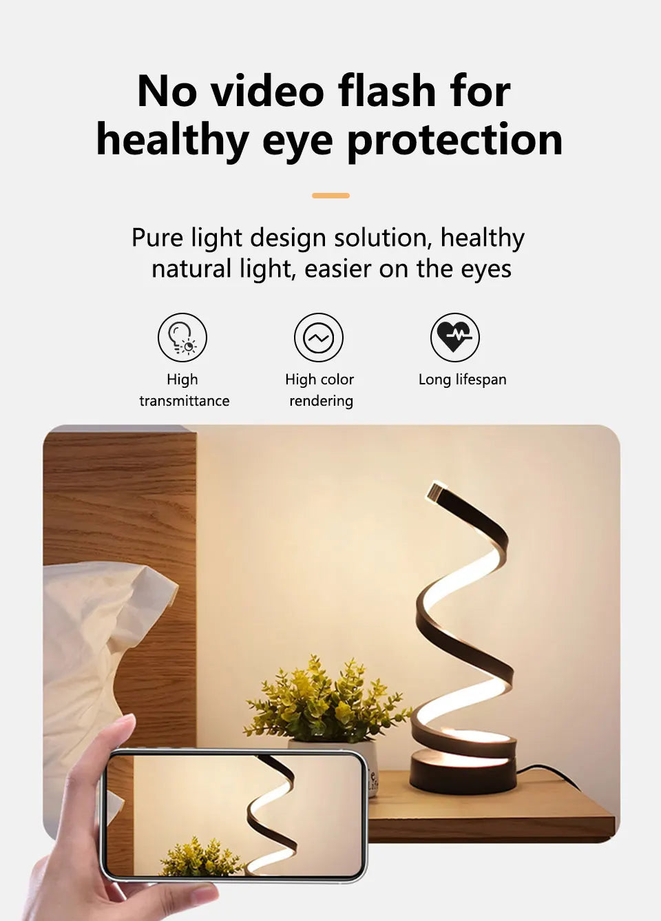 Artistic Spiral LED Mood Lamp LuniqHome