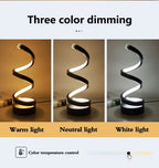 Artistic Spiral LED Mood Lamp LuniqHome