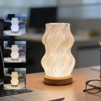 Modern 3D-Printed Wave Table Lamp LuniqHome