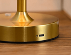 Cordless & Rechargeable Lamp – Antique Brass