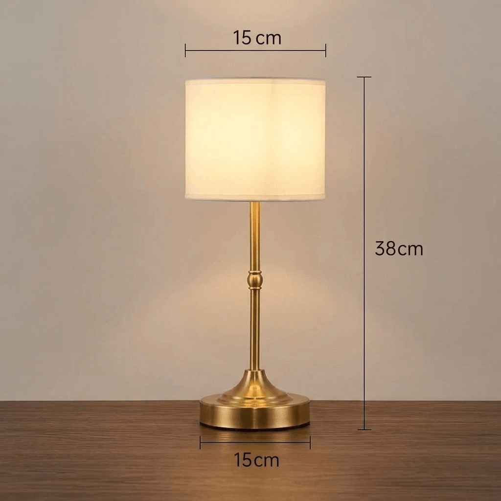 Cordless & Rechargeable Lamp – Antique Brass