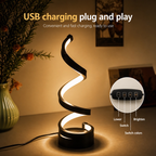 Artistic Spiral LED Mood Lamp LuniqHome